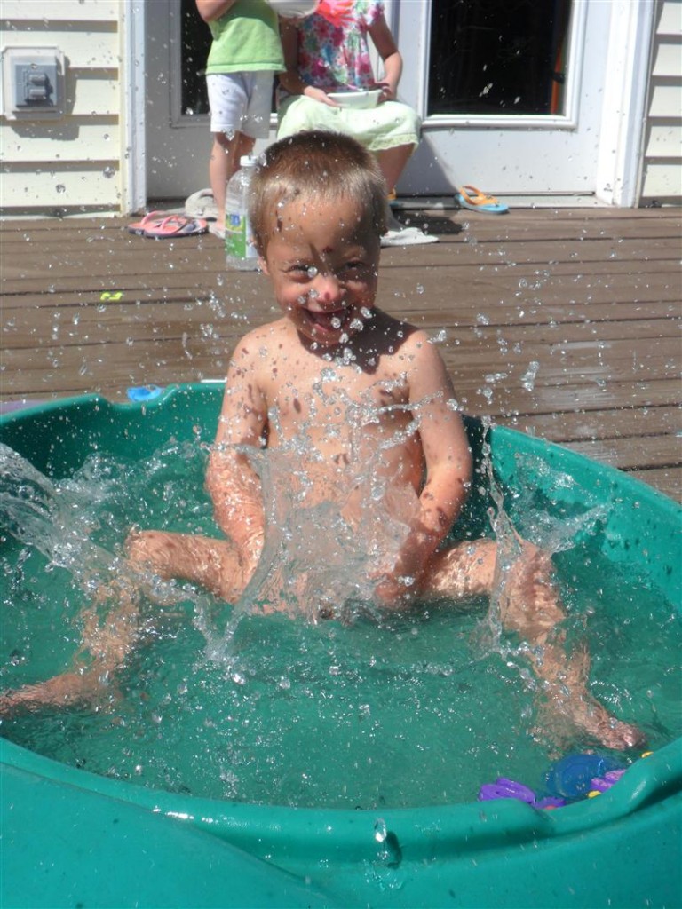 Jordan is the splash master!