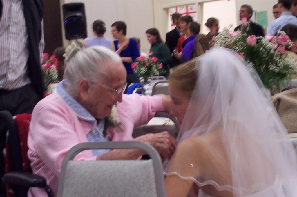 Great-Grandma on my wedding day