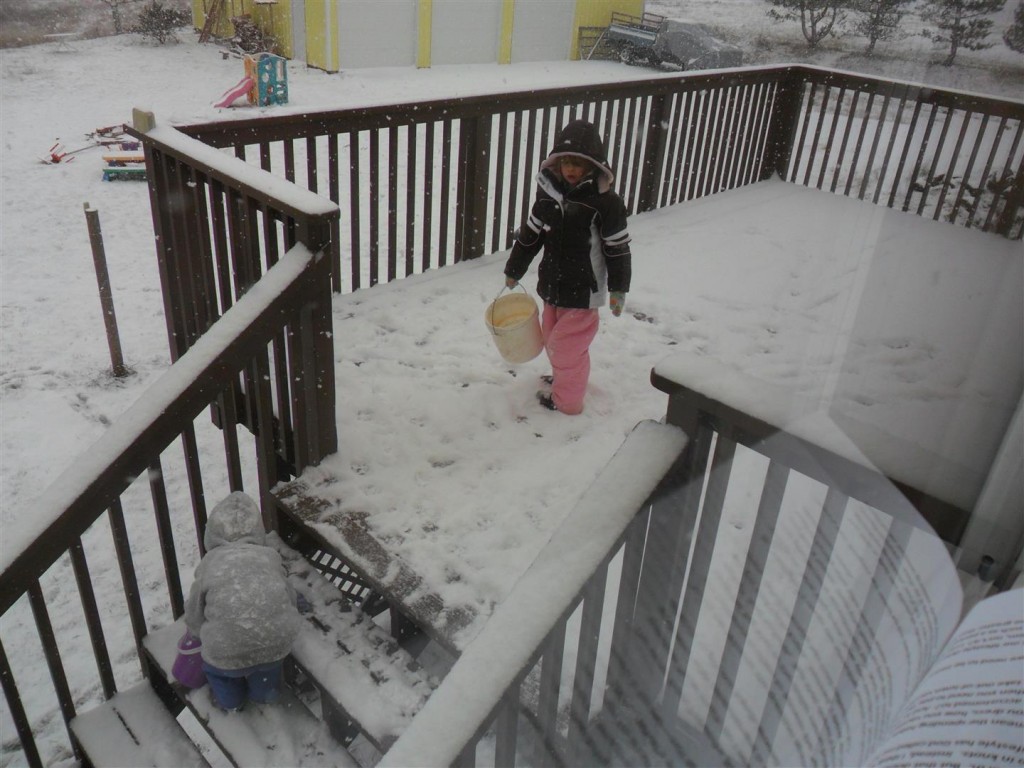 Buckets of snow!