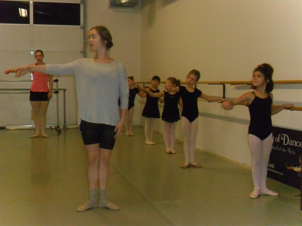 Anna at the barre