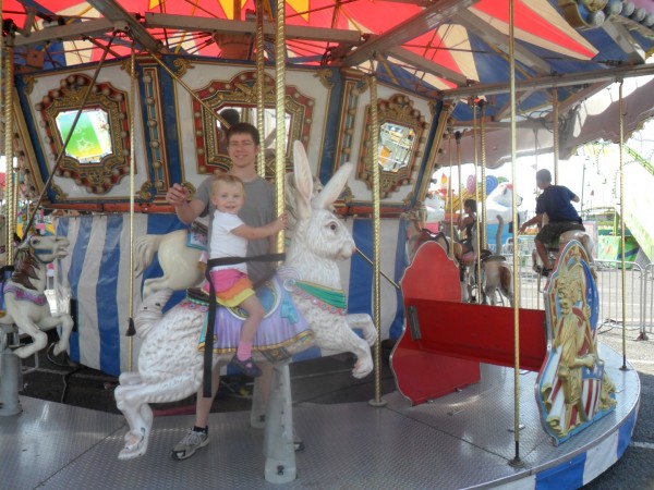 Carolyn's childish glee on a ride is a real pleasure to watch.