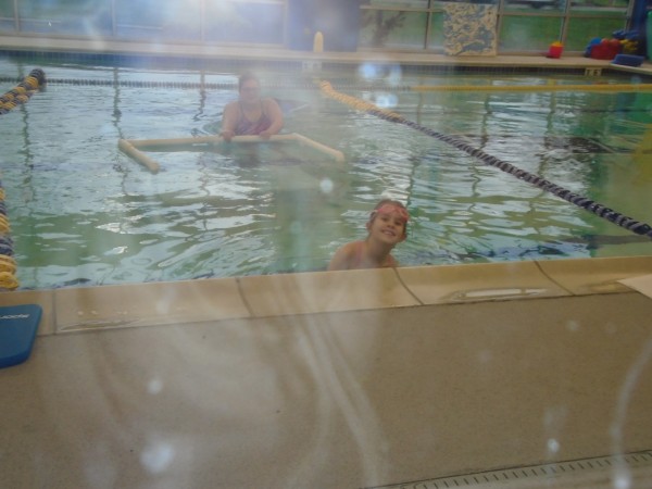 Anna at swimming lessons!