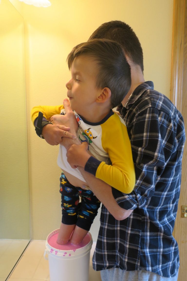 Homemade Plaster Casts Practice Round The Davis Family