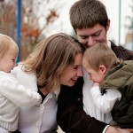 Jordan's hugs are forehead bumps...