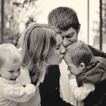 Mommy loves her son.