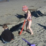 Anna and Trey are such great buddies. Isn't it funny how Anna's in a swimsuit and a warm hat? lol