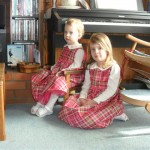 Beautiful girls on Easter morning. I am sooooo blessed to be having a third girl! I can almost see it! (Where are my pictures of the girls in the sweaters Grammy knit them???)