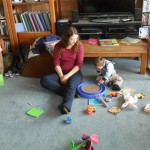 Amy is so great with kids! And cat toys are sooooooooo fun, says Jordan.