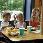 Anna with her two best friends, Trey and Shaylee. So sad we aren't neighbors any more. :-(