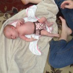 Awwwww - isn't that cloth diaper just perfect on my wittle bitty widdle babykins?