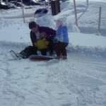 Sledding was fun! (For most of us)